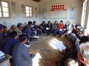 Training session with local farmers in Gansu Province, China 